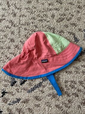 Patagonia Kids Coral, Lime & Blue Sun Hat
